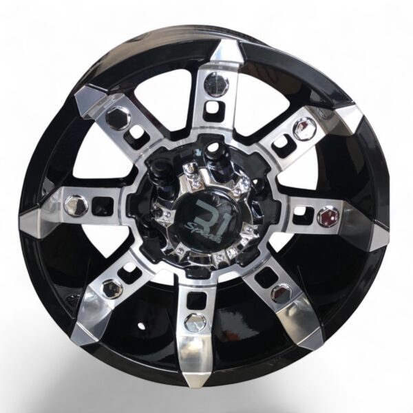 RIN 15X8 6-139  R1 SPORT  851 NEGRO MAQUINADO CB106 ET+0