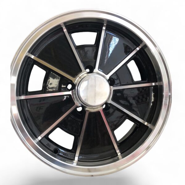 RIN 15X5.5 5-112  MS  E4371 NEGRO MAQUINADO CB80.8 ET+12