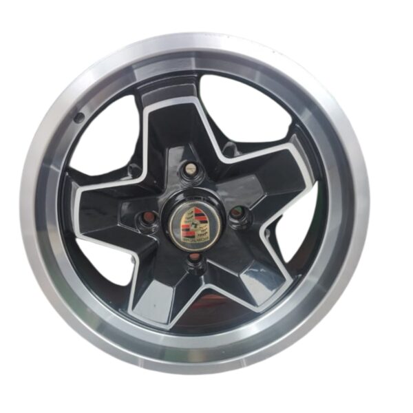 RIN 15X7 4-130  SAXO  H590 NEGRO MAQUINADO CB78.6 ET+40