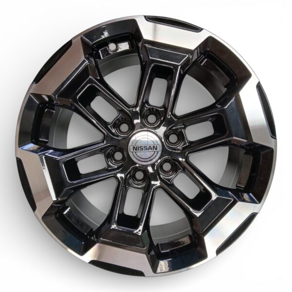 RIN 16X7.5 6-114  SAXO  T154  NEGRO CON FILO MAQUINADO  CB73.1 ET+30