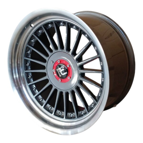 RIN 17X7.5/9 5-100/114  R1 SPORT  7307 GRIS OXFORD CAMA MAQUINADA  CB73 ET+20