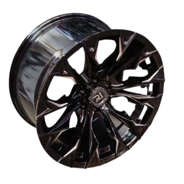 RIN 18X9.5 6-114  R1 SPORT  8322 NEGRO BRILLANTE FILO GRIS CB66.1 ET+5