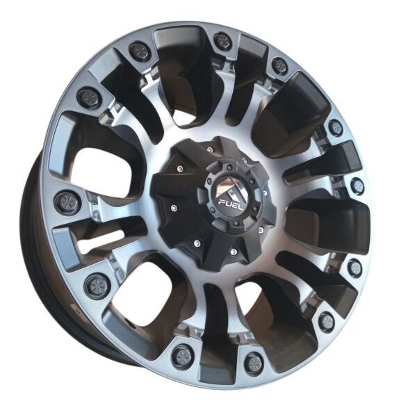 RIN 18X9 5-114.3/127  FUEL  VAPOR MAQUINADO NEGRO   CB78 ET+1
