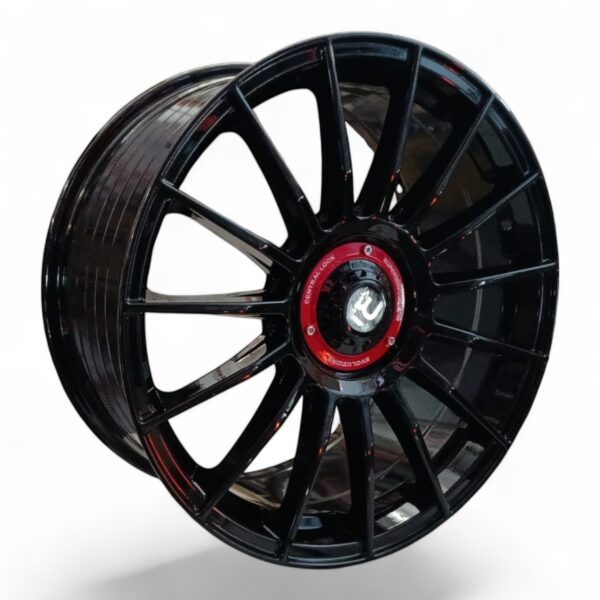 RIN 19X8.5 5-100  R1 SPORT  963 NEGRO BRILLANTE CENTRO ROJO CB73.1 ET+35