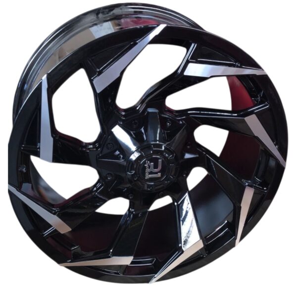 RIN 20X9.5 6-114  R1 SPORT  A305 NEGRO BRILLANTE FILO GRIS CB66.1 ET-10