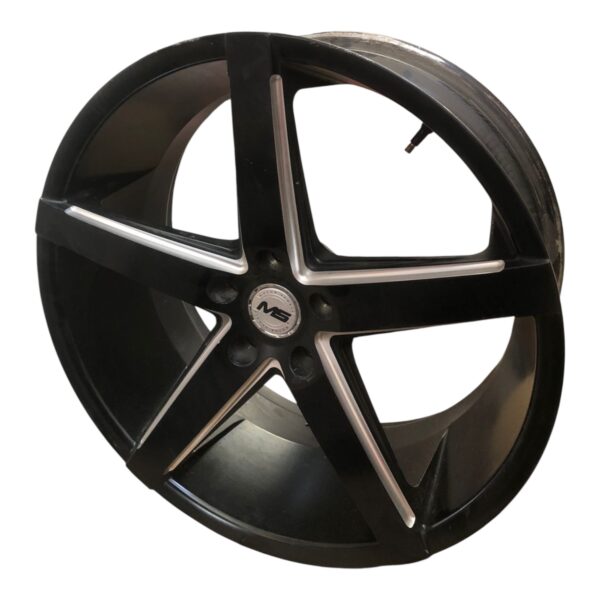RIN 20X8.5 5-100  MS  MS5BP NEGRO SATIANDO FILO GRIS CB73.1 ET+35
