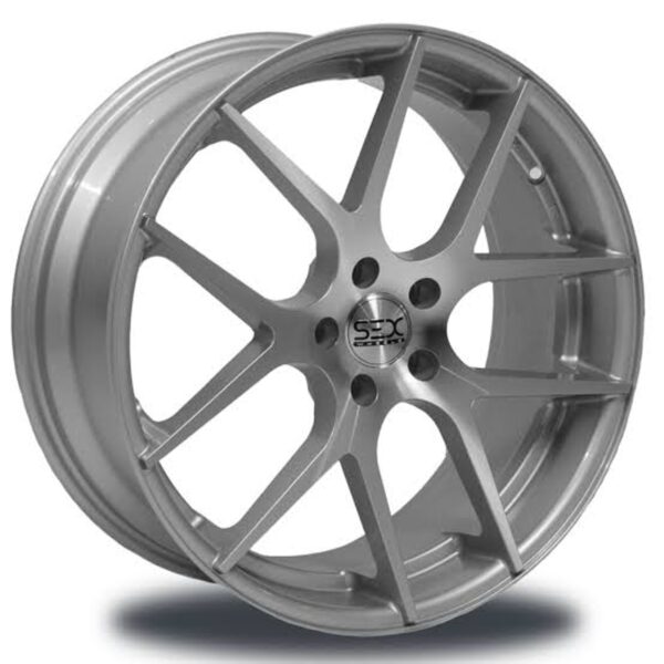 RIN 19X8.5/9.5 5-108  SEX WHEELS  SEDUCTOR MAQUINADO PLATA CB73.1 ET+38/ +40