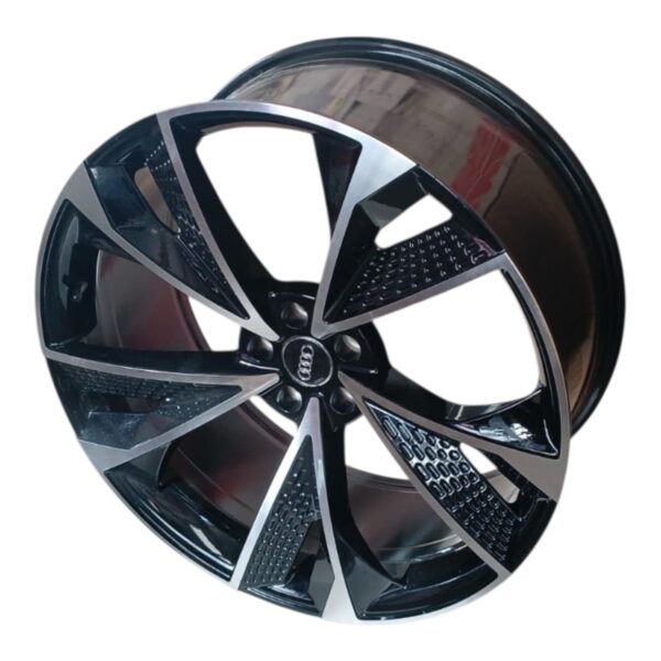 RIN 22X9.5/11 5-112  SAXO  AUDI MAQUINADO NEGRO CB66.5 ET+26